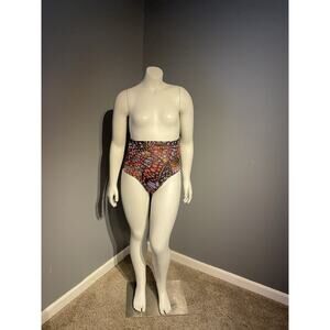 Yitty Mesh Me Smoothing High Waist Breif Size Xl Butterfly Pattern NWT